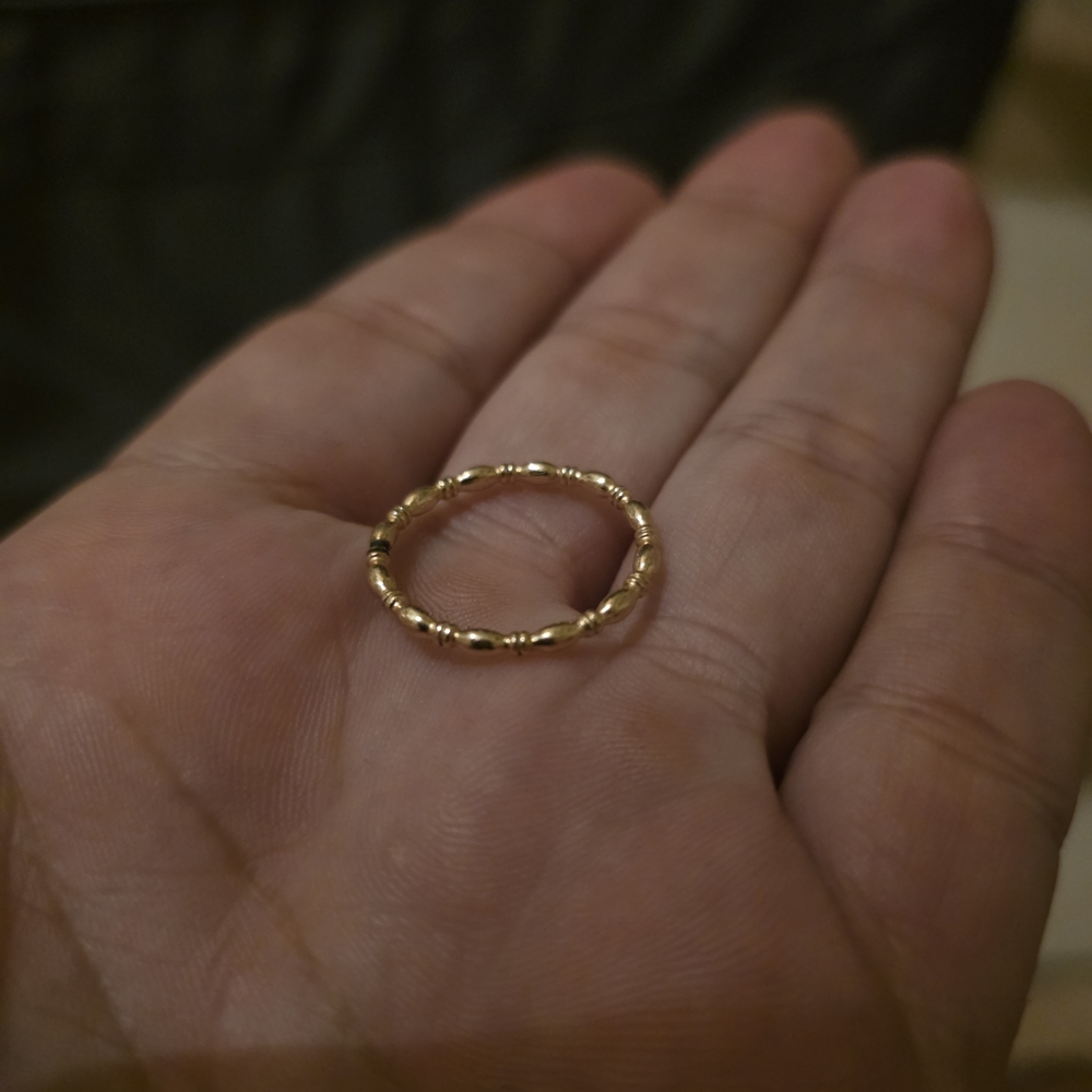 yellow gold filled ring